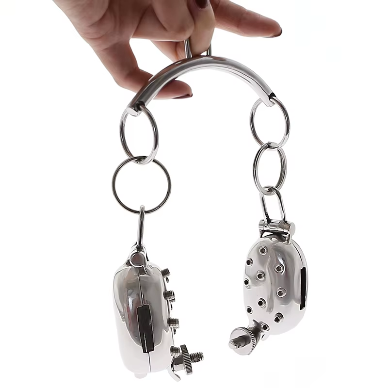 Half Evil Shell Evil Shells Premium Stainless Steel Ball Stretcher – chastity-devices