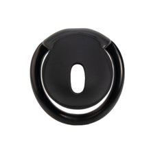 Lade das Bild in den Galerie-Viewer, Black silicone dome chastity cage front view
