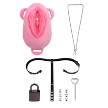 Load image into Gallery viewer, Sissy Silicone Chastity Cage with Belt 22
