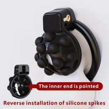 Afbeelding in Gallery-weergave laden, Small Chastity Cage With Silicone Spikes 3
