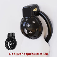 Afbeelding in Gallery-weergave laden, Small Chastity Cage With Silicone Spikes 1
