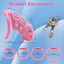 Load image into Gallery viewer, Soft Pink Chastity Device with Invisible Lock
