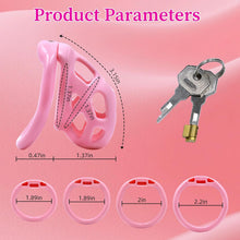 Load image into Gallery viewer, Soft Pink Chastity Device with Invisible Lock
