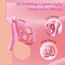 Load image into Gallery viewer, Soft Pink Chastity Device with Invisible Lock

