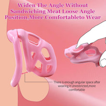 Load image into Gallery viewer, Soft Pink Chastity Device with Invisible Lock
