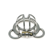 Afbeelding in Gallery-weergave laden, Split Small Steel Chastity Cage 3
