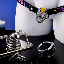 Lade das Bild in den Galerie-Viewer, Stainless Steel PA Chastity Cage with Two Style Options
