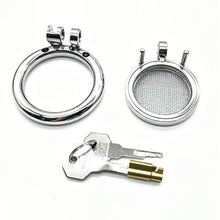 Load image into Gallery viewer, Stainless Steel Star Mesh Chastity Cage
