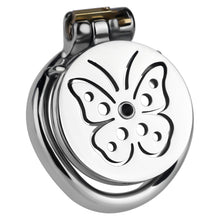 Lade das Bild in den Galerie-Viewer, Steel Butterfly Flat Chastity Lock - 8

