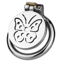 Lade das Bild in den Galerie-Viewer, Steel Butterfly Flat Chastity Lock - 1
