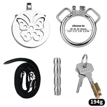 Lade das Bild in den Galerie-Viewer, Steel Butterfly Flat Chastity Lock - 19
