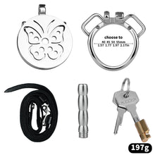 Lade das Bild in den Galerie-Viewer, Steel Butterfly Flat Chastity Lock - 18
