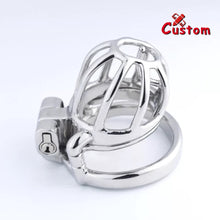 Afbeelding in Gallery-weergave laden, Steel Custom Chastity Cage With PA T14
