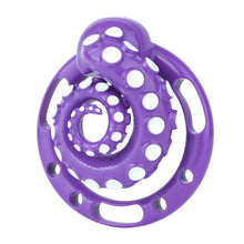 Load image into Gallery viewer, Deep Sea Purple tentacle chastity cage front view

