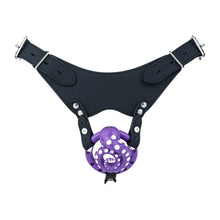 Load image into Gallery viewer, Deep Sea Purple tentacle chastity cage with black belt
