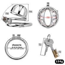 Load image into Gallery viewer, Small Open-Lattice Stainless Steel Chastity Cage
