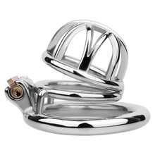 Load image into Gallery viewer, Small Open-Lattice Stainless Steel Chastity Cage
