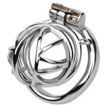 Load image into Gallery viewer, Small Open-Lattice Stainless Steel Chastity Cage
