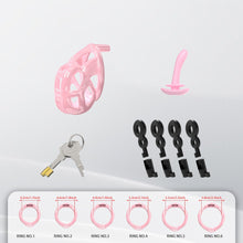 Load image into Gallery viewer, Upgrade Invisible Pink Cobra Chastity Cage 2
