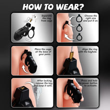 Afbeelding in Gallery-weergave laden, App-Controlled Vibrating Chastity Cage
