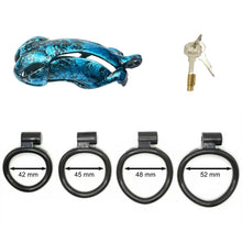 Lade das Bild in den Galerie-Viewer, Viper Marbled Camo Resin Chastity Cage

