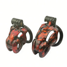 Lade das Bild in den Galerie-Viewer, Viper Marbled Camo Resin Chastity Cage
