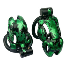 Lade das Bild in den Galerie-Viewer, Viper Marbled Camo Resin Chastity Cage
