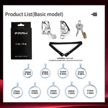 Lade das Bild in den Galerie-Viewer, Package contents diagram for Yaokai chastity cage
