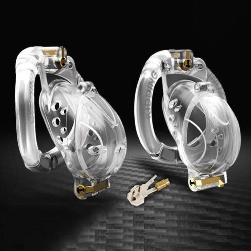 Double Lock Detachable Plastic Chastity Cage – chastity-devices