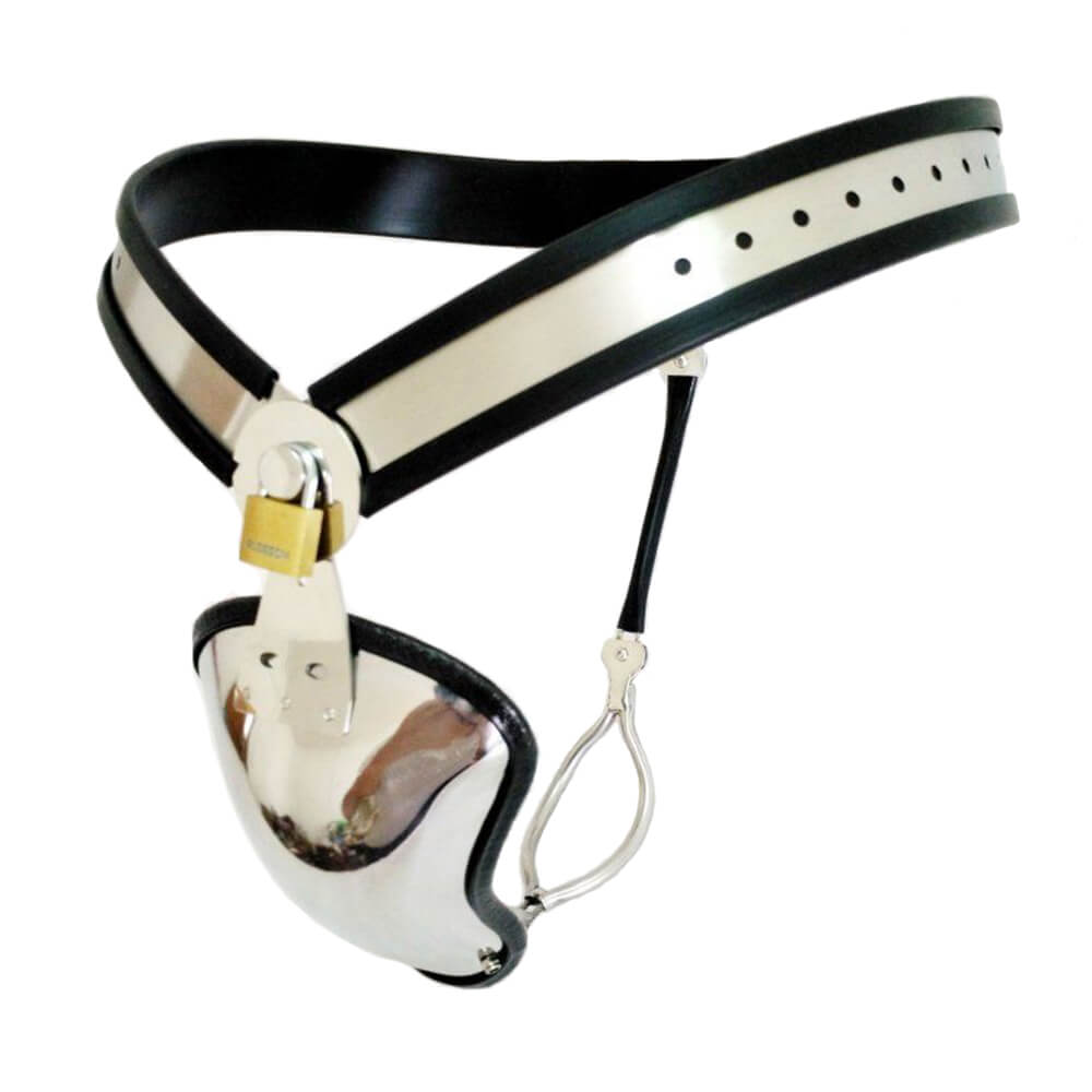 Male Shield Stainless Steel Adjustable Chastity Belt