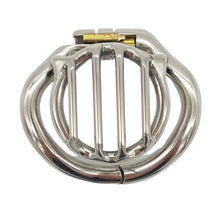 Load image into Gallery viewer, Newest Flat Cage Stainless Steel Male Chastity Device
