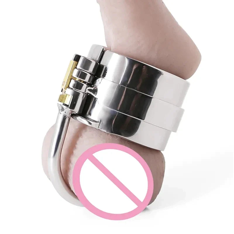 Penisring aus Edelstahl mit Hoden chastity-devices Penisring aus Edelstahl mit Hoden chastity-devices