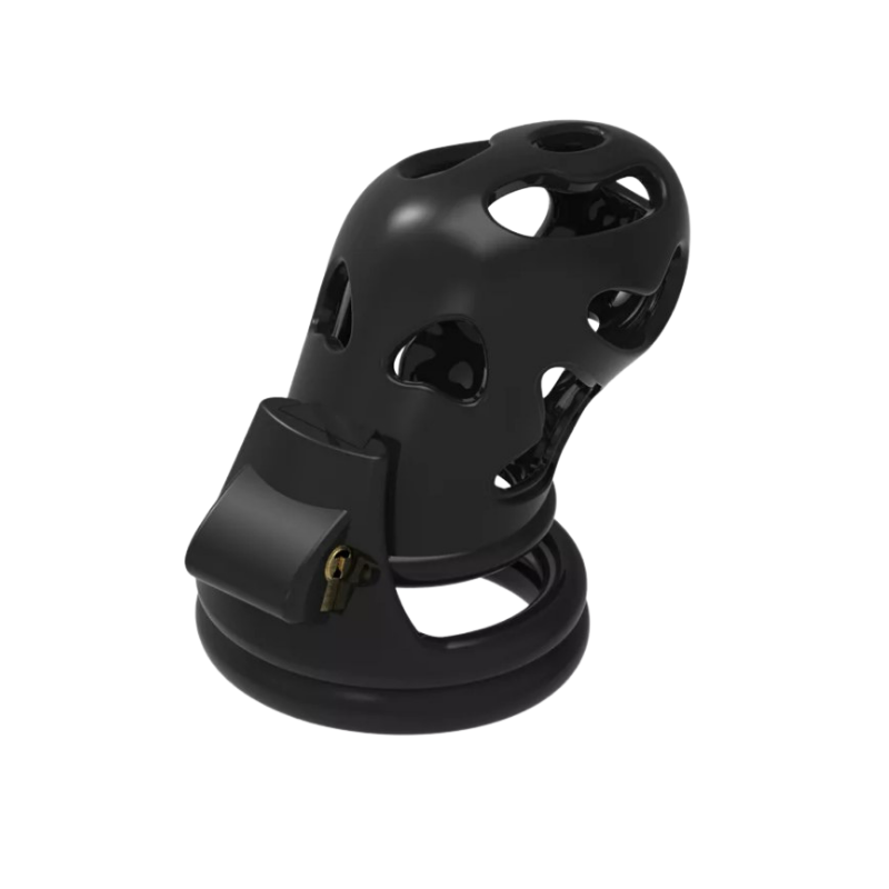 Enoby Device The Ebony Dungeon - Black Resin Cage For BBC Addicts – chastity-devices