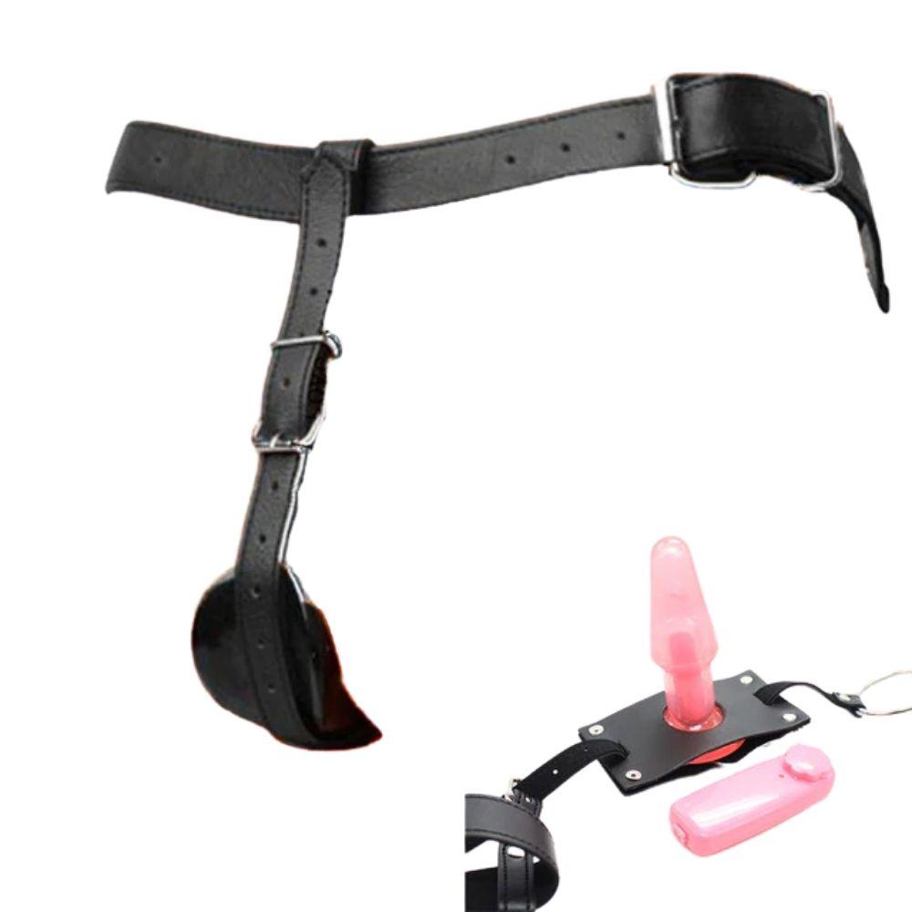 Male Chastity Belt With Vibrating Plug – chastity-devices