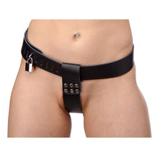 Load image into Gallery viewer, Female Leather Adjustable Chastity Belt

