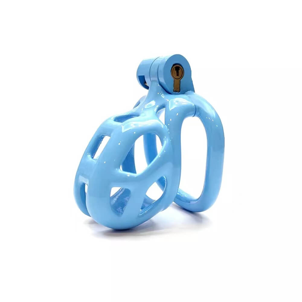 Nub | Blue Cobra Male Chastity Cage with 4 Rings