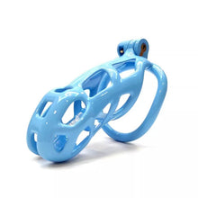 Load image into Gallery viewer, Standard | Blue Cobra Male Chastity Cage with 4 Rings
