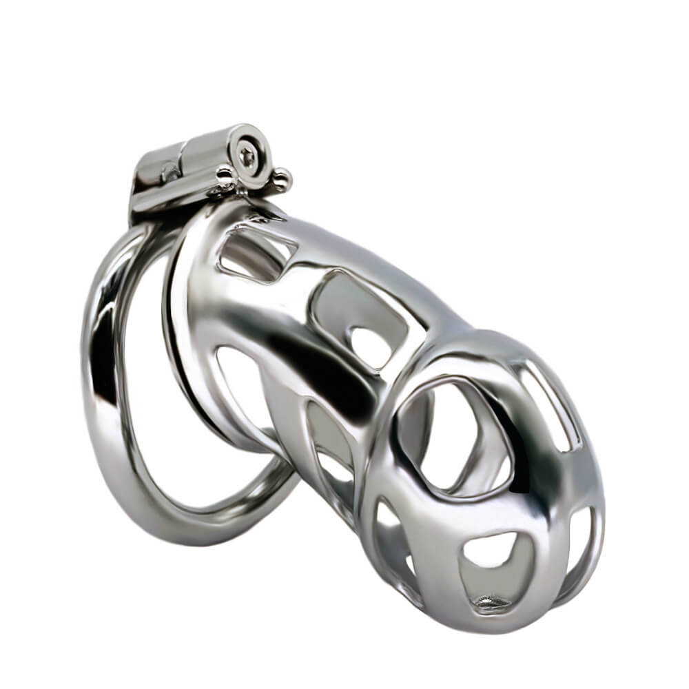 Buttonhole Lock Mamba Chastity Cage 2.56 to 3.74 inches Long