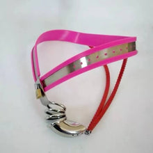 Load image into Gallery viewer, Pink Summer Y2 Stainless Steel Chastity Belt
