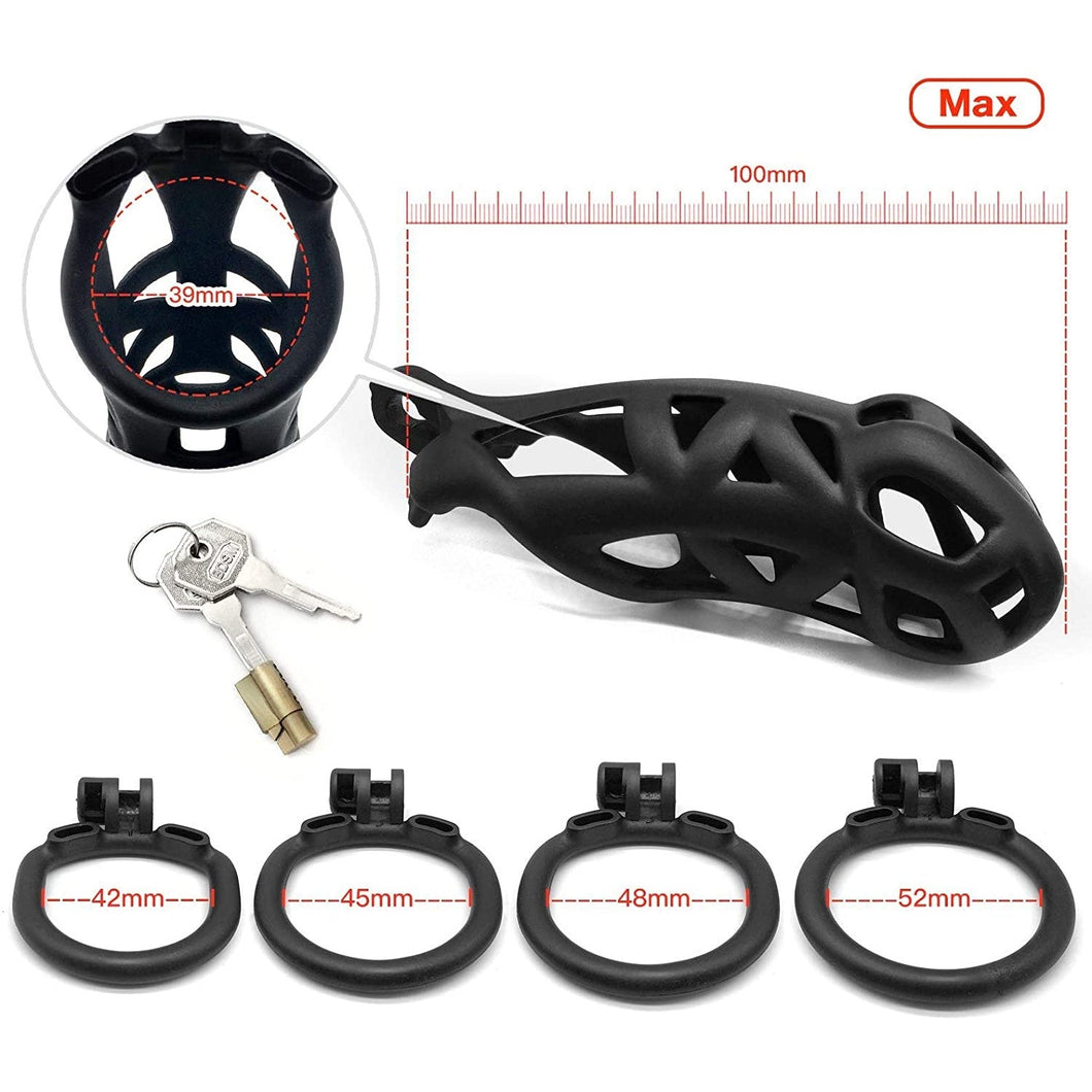 Cobra Male Chastity Device Kit 1.97 to 3.94 inches Long