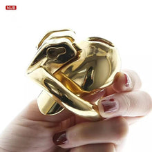 Load image into Gallery viewer, HTV3 Gold Chastity Cage
