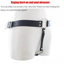 Load image into Gallery viewer, Classic Leather Male Chastity Belt Adjustable BDSM

