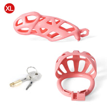 Load image into Gallery viewer, Pink Mamba Chastity Cage With Balls Cage
