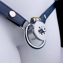 Load image into Gallery viewer, Negative Underlock Inverted Chastity Cage With Catheter And Belt
