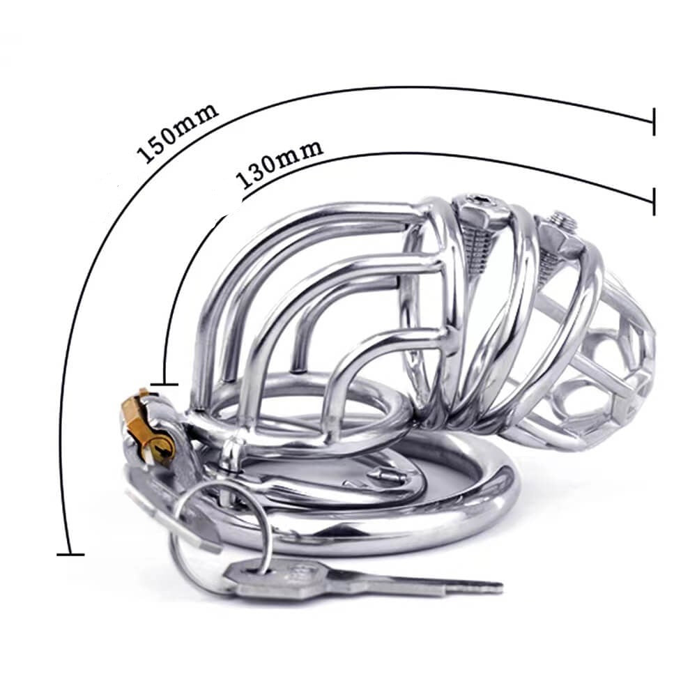 New Stainless Steel Chastity Cage Spiked – chastity-devices