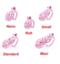 Load image into Gallery viewer, Standard | Pink Cobra Male Chastity Cage with 4 Rings
