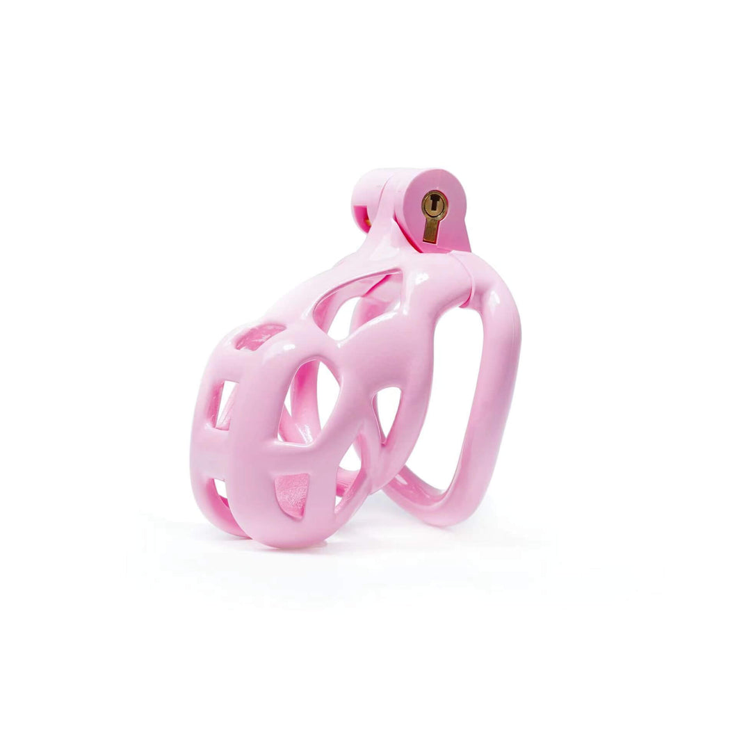 Nano | Pink Cobra Male Chastity Cage with 4 Rings