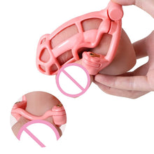 Load image into Gallery viewer, Mamba Pink Shackle Resin Male Chastity Device
