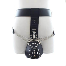 Load image into Gallery viewer, Domineering PU Leather Penis Bdsm Chastity Belt
