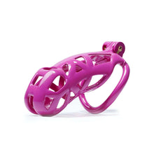 Load image into Gallery viewer, Maxi Purple Cobra Male Chastity Cage with 4 Rings
